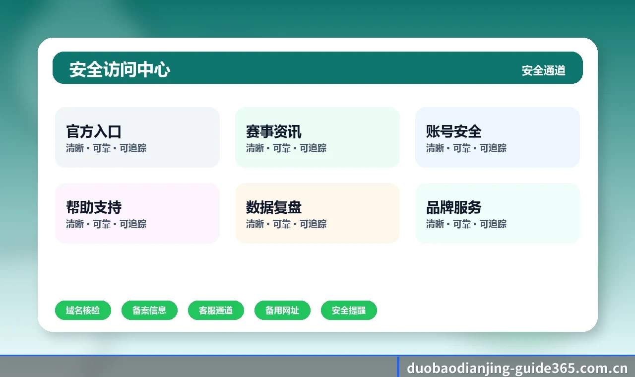 多宝电竞 安全核验、域名检查与风险提示 首屏图